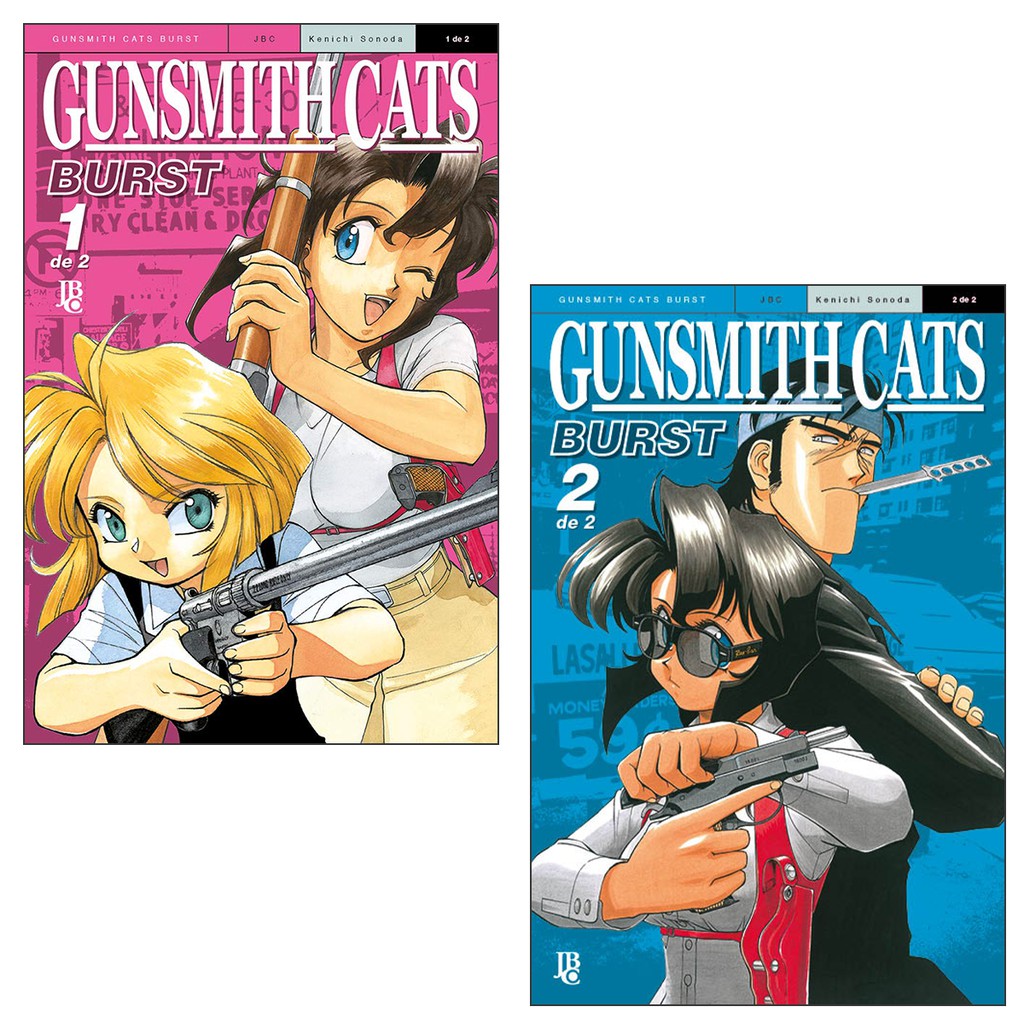 Gunsmith Cats Burst Big 1 E 2 Completo Manga Kit Jbc Shopee Brasil