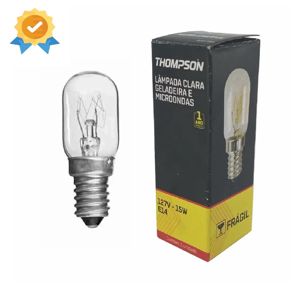 Lâmpada E14 para Microondas e Geladeira 127v 15w Thompson em Oferta na Shopee