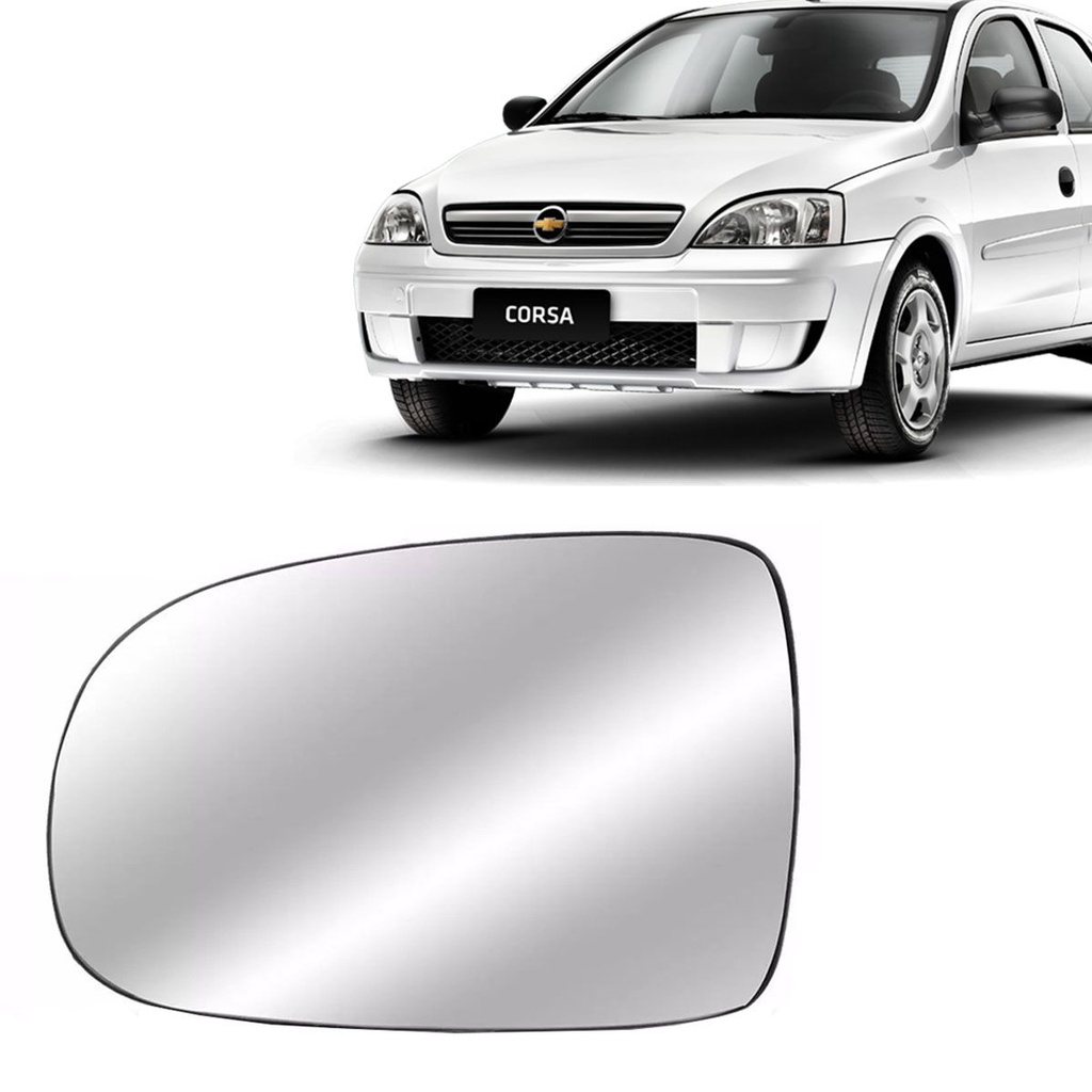 Lente vidro espelho retrovisor Corsa Montana 2003 2004 2005 2006 2007 2008 2009 2010 2011 em Oferta na Shopee