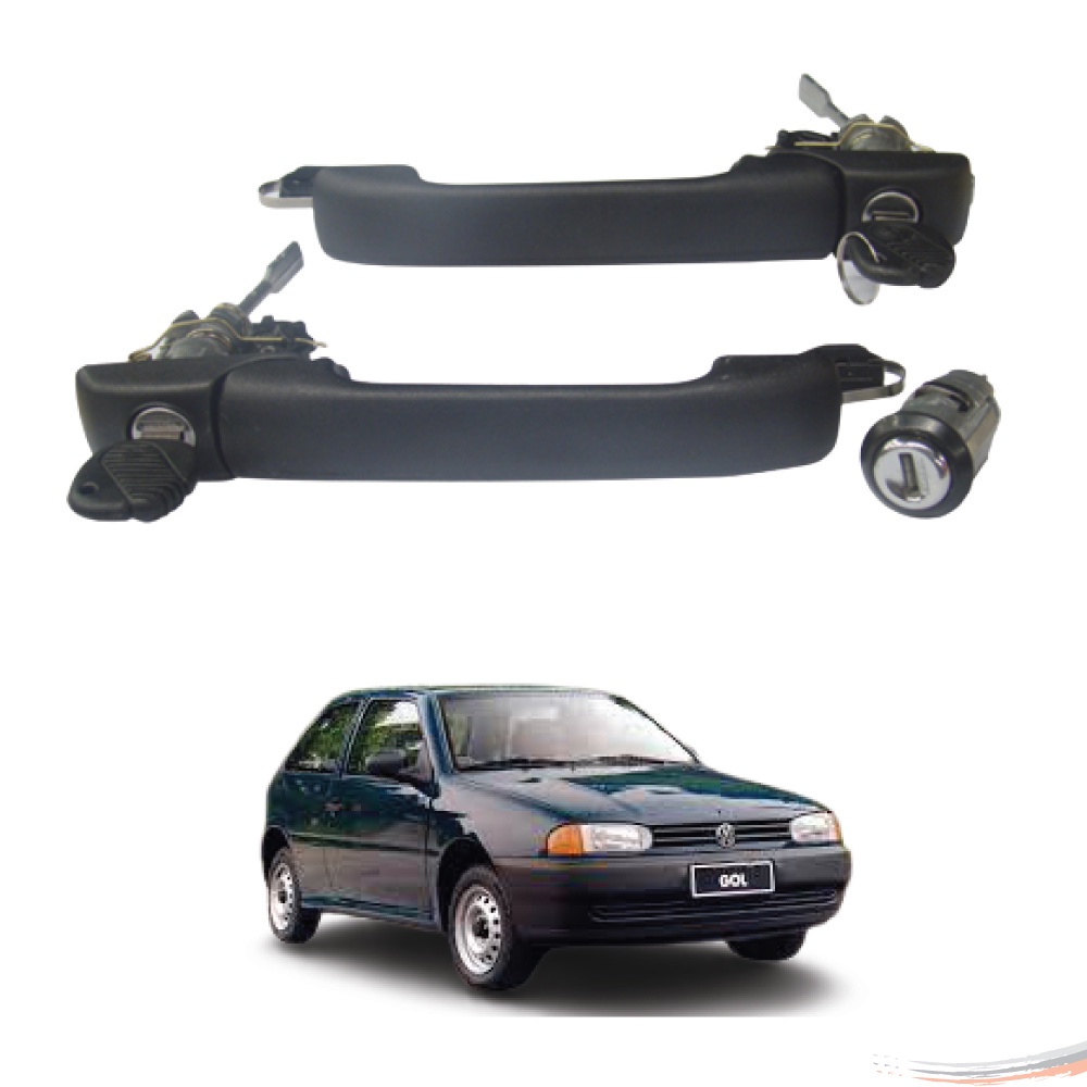 Conjunto Maçanetas Dianteira Cilindro Ignição Gol Parati 96 A 01 em Oferta na Shopee