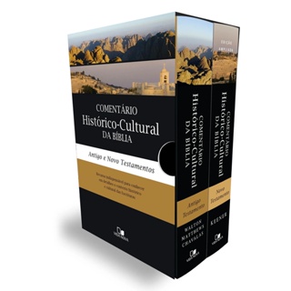 Box 2 livros Comentário histórico cultural da Bíblia AT e NT em Oferta na Shopee