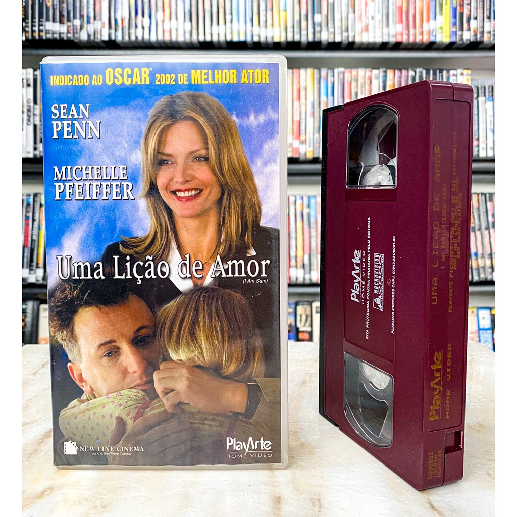 VHS Uma Lição de Amor - LEGENDADO Original - Sean Penn Michelle Pfeiffer (Fita Filme)