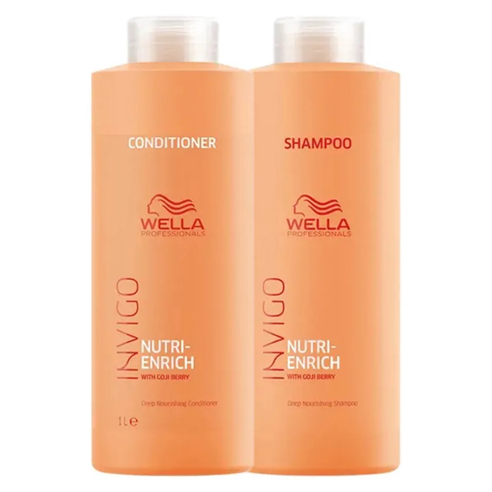 Kit Shampoo E Condicionador Wella Nutri Enrich 1 Litro | Shopee Brasil