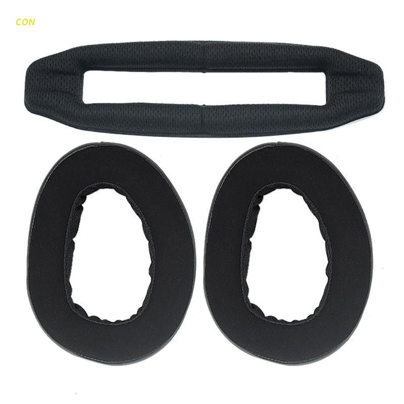 CON Replacement Ear Pads Cushion Earpads Earmuff Headband for Sennheiser GSP 500 600 Headphones Headset Accessories