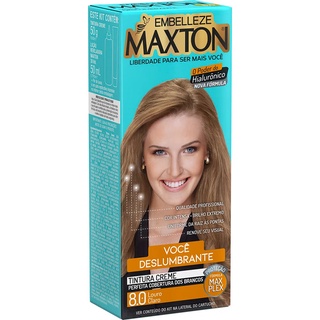 Tinta de Cabelo Maxton Louro Claro 8.0