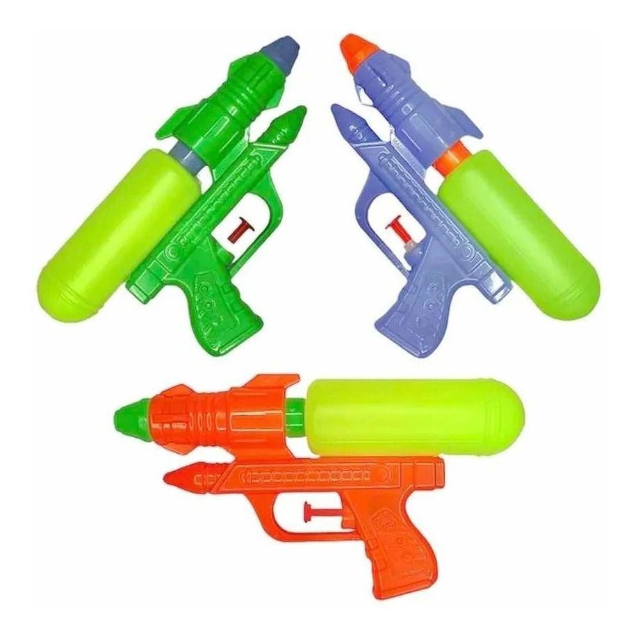 Pistola Arma Arminha Water Gun Lança Água Brinquedo Piscina Verão Dtp 0120  - Escorrega o Preço