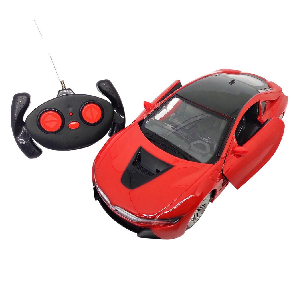 Carrinho Controle Total Remoto Ferrari Vermelha Abre Portas Super ...