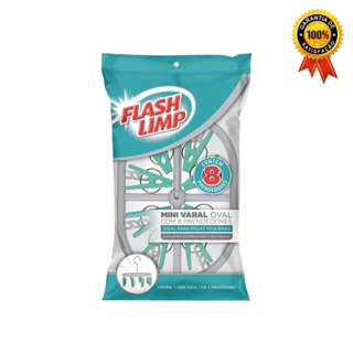 Mini Varal Oval Com 8 Prendedores LAV9386 Flash Limp em Oferta na Shopee