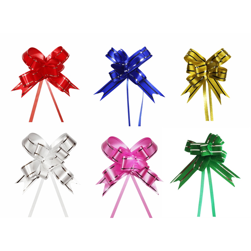 100 Laço mágico fácil Laço Pronto para presente 28mm x 47cm - Cores Variadas em Oferta na Shopee