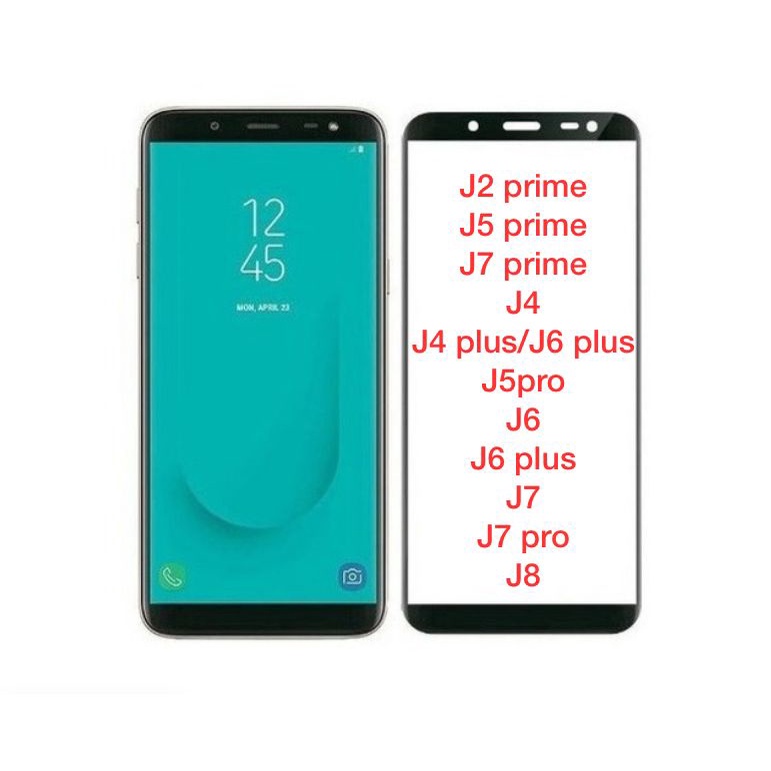 Película De Vidro Da Tela 3D Modelos Variados Galaxy (J2 Prime, J5 Prime, J7 Prime, J4, J4 Plus/J6 Plus, J5 Pro, J6, J6 Plus, J7, J7 Pro, J8) Pronta Entrega