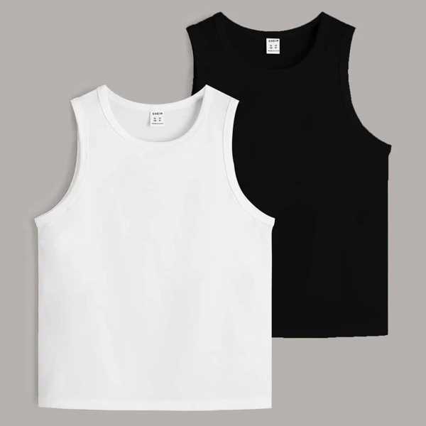 kit 2 Regatas Masculina Ribana Canelada