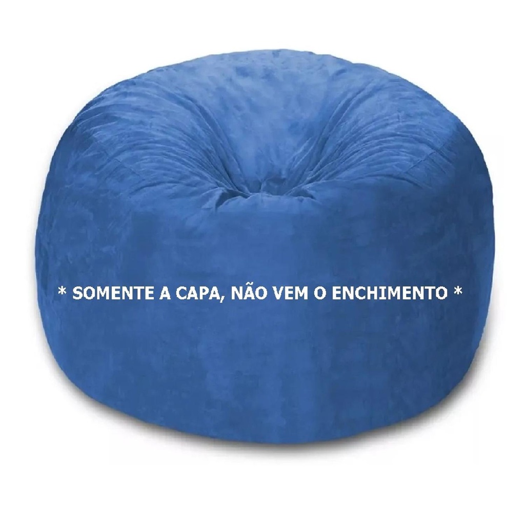 Puff Gigante Almofadão Vazio Sem enchimento Capa Tamanho 80x40 Tecido Suede