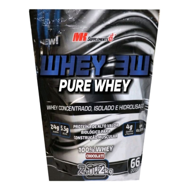 Whey Protein 3W Pure 2kg MK Supplements - Original