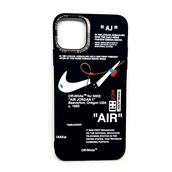 Case Capinha Capa Para Iphone Nike  11 Pro Max Preta Capa De Celular Flexível De Alta Qualidade