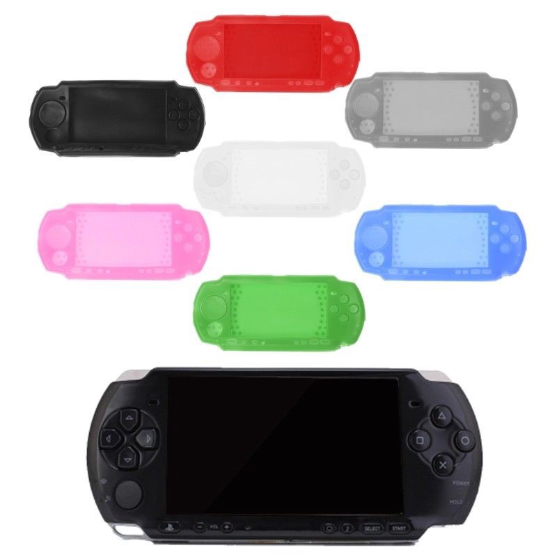 Novo Corpo De Silicone Proteção Da Pele Tampa Do Caso Shell Para Sony PSP 2000 Console 3000 Soft Case Voltar