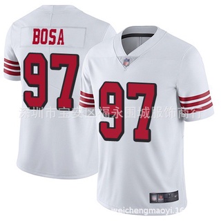 Nike 49ers 97 Nick Bosa White 75th Anniversary Vapor Untouchable