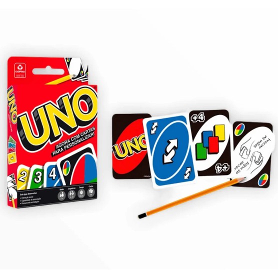 Uno Baralho Jogo Educativo e Divertido Copag