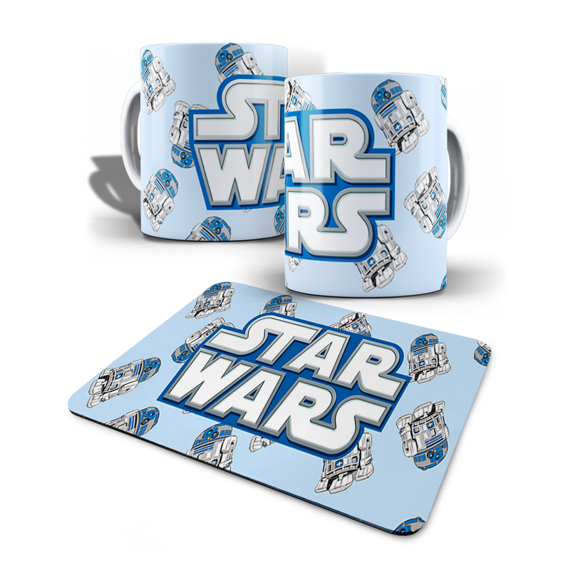 Kit Caneca Personalizada + Mouse Pad Star Wars Modelo 4