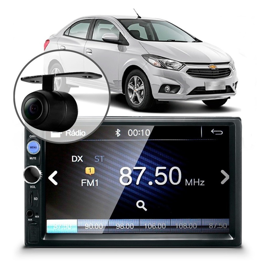 Central Multimidia Onix Spin Cobalt Prisma Camera Espelhamen em Oferta na Shopee