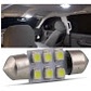 Kit Luz Led Interna Teto Honda New Civic 2007 2008 2009 2010 2011 LXS LXL EXS Torpedo (3 Unidades Torpedo 31mm) 4.8