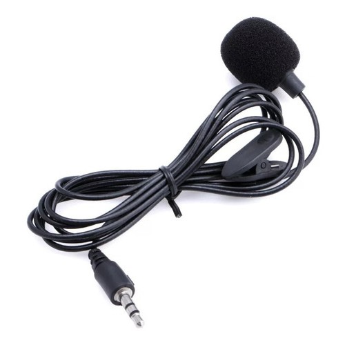 Microfone Lapela Stereo Cabo Resistente Youtube Plug P2