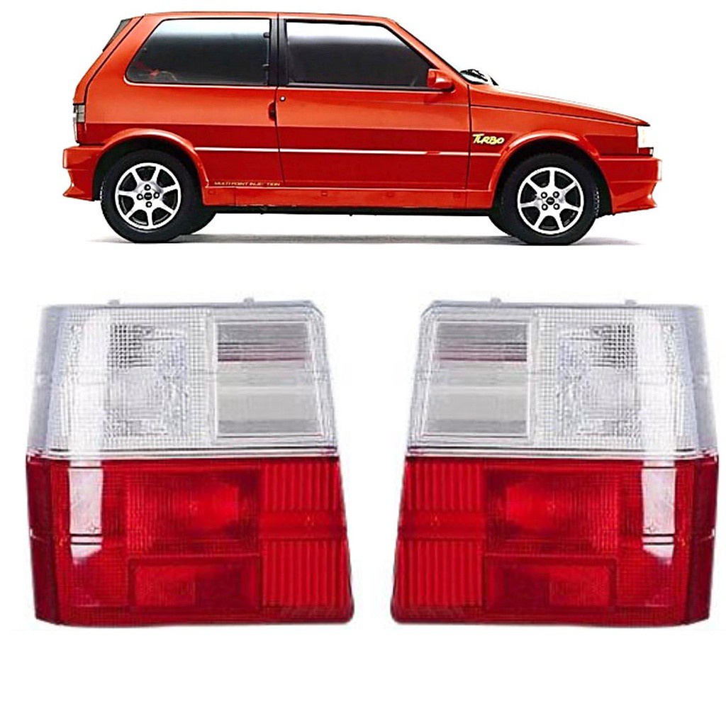 PAR Lanterna Traseira Fiat Uno 1985 até 2004 VM/CR