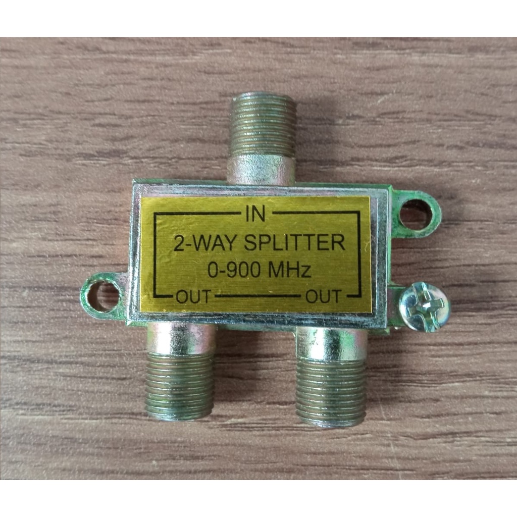 Chave Divisora Sinal Splitter 2x1 Misturador Separador Tv Aberta E Satelite Vhf Uhf