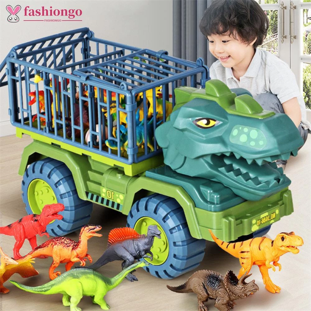 Crianças Brinquedos Do Carro Tamanho Grande Transporte Engenheiro Dinossauro Escavadeira Veículos Caminhão Brinquedo — imagem 1
