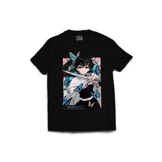 Camiseta 100% Algodão Kimetsu No Yaiba Kanao Unissex T-shirt Adulto Infantil Demon Slayer Anime Manga Otaku