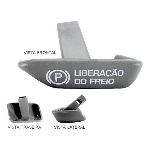 Botão Maçaneta Freio De Mão Silverado Grand Blazer Cinza