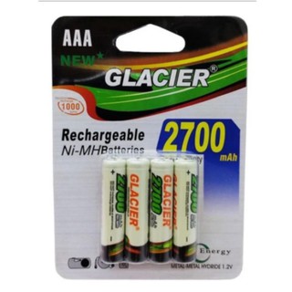 4 Pilhas Recarregável AAA 2700 mah