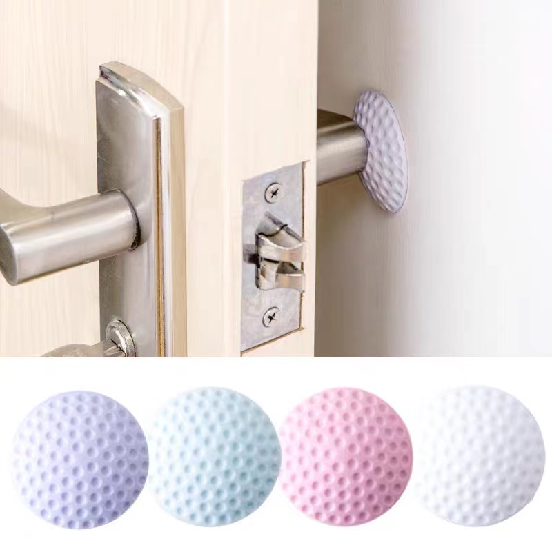 2/6 Pcs Tampão De Parede Auto-Adesivo Protetor De Maçaneta De Porta Para Carros Batente De Borracha