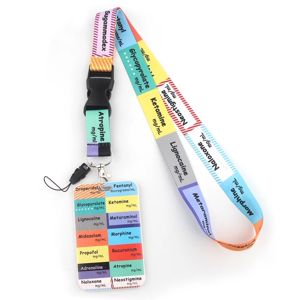 Cordão e Porta Crachá Medicina Intensiva | Shopee Brasil