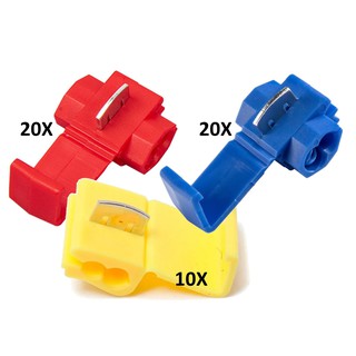 Kit Terminal Derivação Emenda Fios Vm/az/am Até 6mm (Pacote c/ 50pçs)