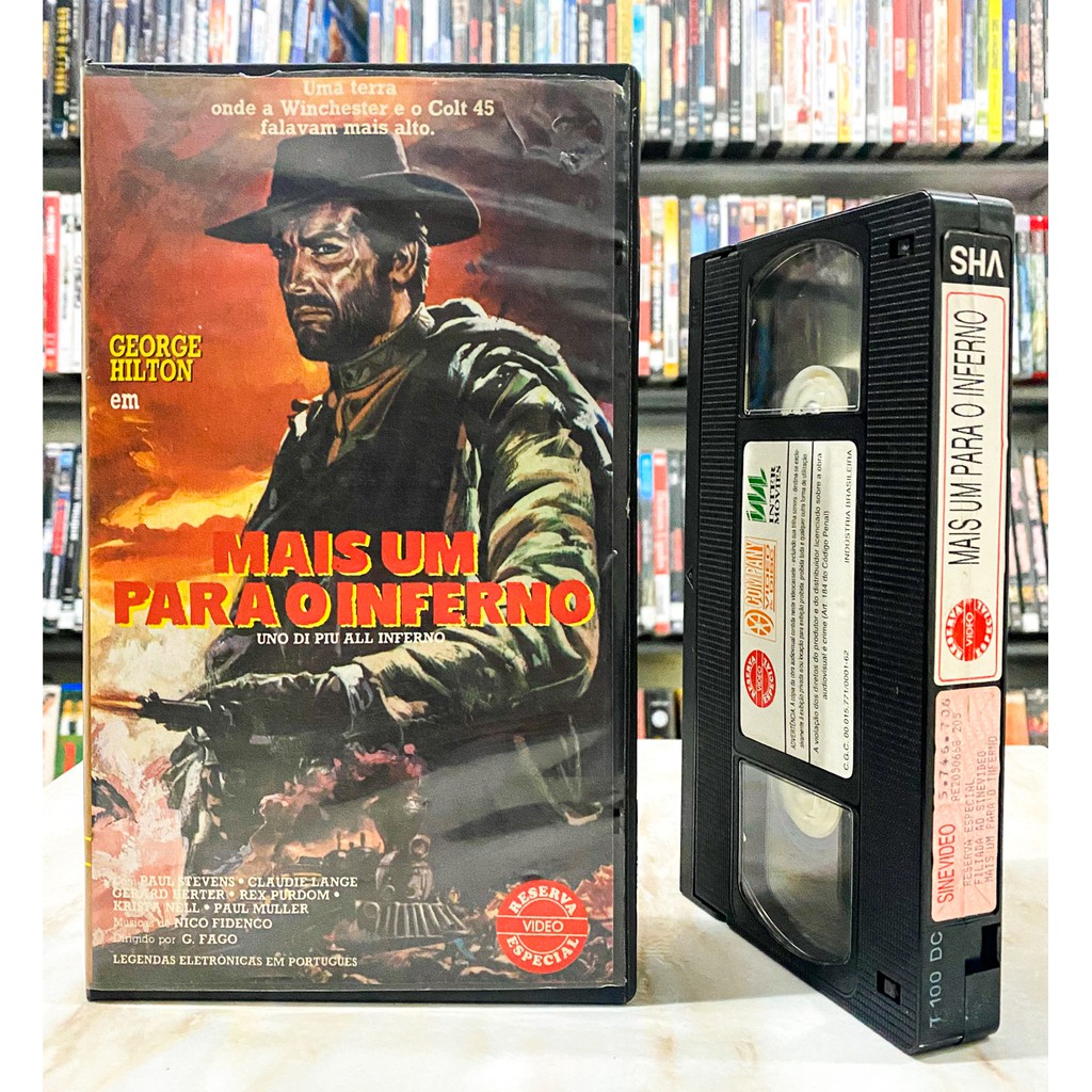 VHS Mais Um Para o Inferno - LEGENDADO Original - George Hilton (Faroeste Western)