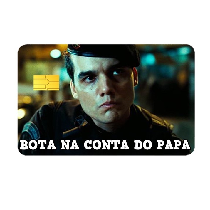 ADESIVO PARA CARTÃO CREDITO DEBITO SKIN CARD PELICULA PROTETORA CARTÃO TROPA DE ELITE Capitão bope