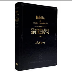 Bíblia de Estudo NVT Com Sermões de Spurgeon | Letra Grande | Com Caixa | Preta