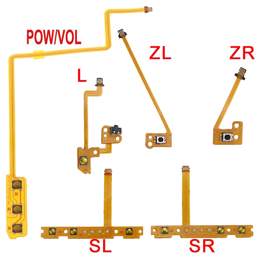 Cabo Flex Flat joy con SL, SR, ZL, ZR, L ou Power/Volume Nintendo Switch joy-con