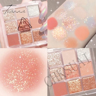 Sombra Paleta 9 Caixas Marrom Laranja Amarelo Ultra