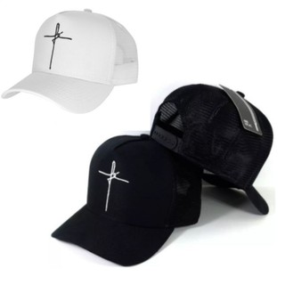 Boné Fé Aba Curva Unissex Trucker Snapback Você Escolhe a Cor