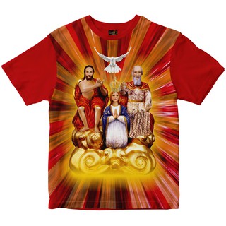 Camiseta Divino Pai Eterno Rainha do Brasil Vermelha