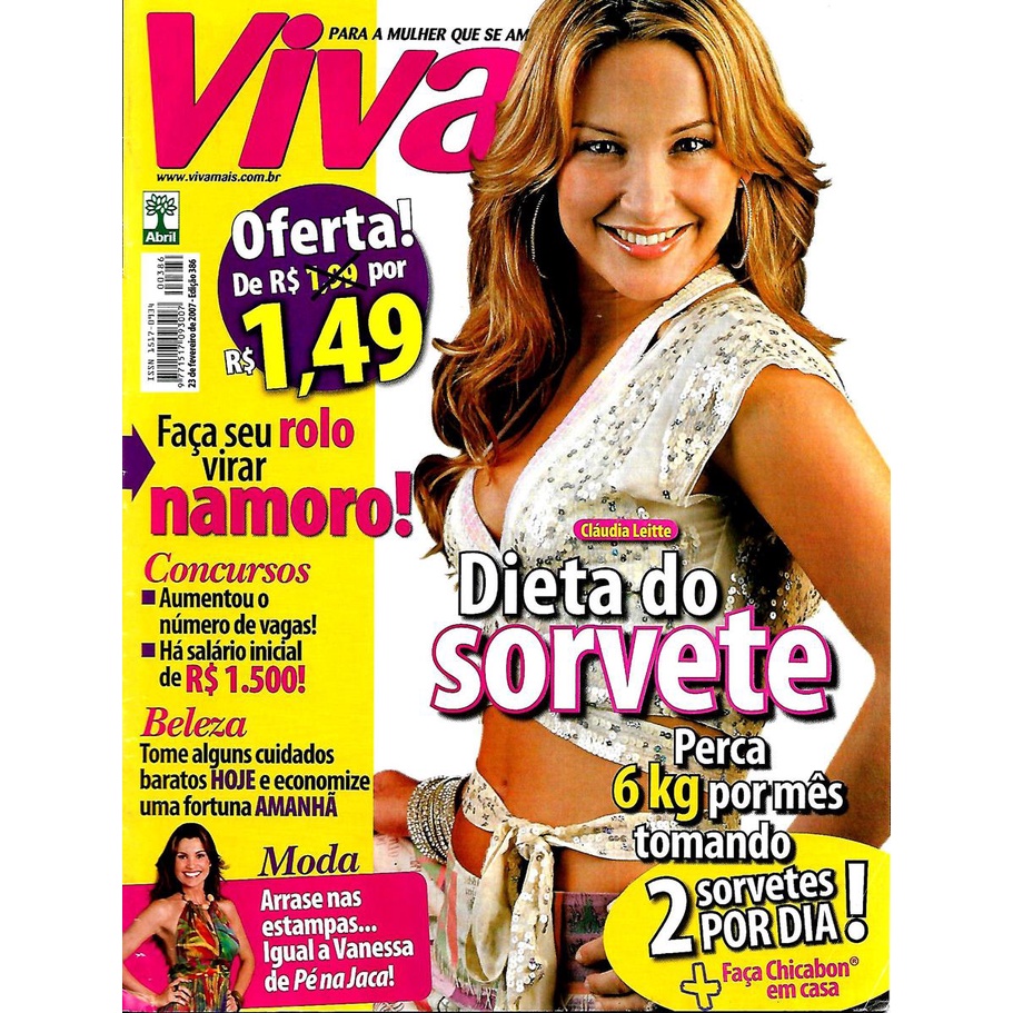 VIVA MAIS 386 * 23/02/07 * CLÁUDIA LEITTE