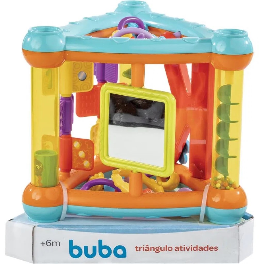 Brinquedo Educativo Triângulo de Atividades Baby 12760 Buba em Oferta na Shopee