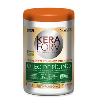 Creme de Tratamento intensivo KeraForm Oleo de Ricino 1kg - SKAFE
