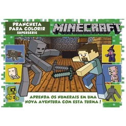 Minecraft: Aprenda os Numerais - Pranchet para Colorir