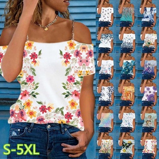 Manga Curta Sem Alças De Corrente Feminina S-5XL