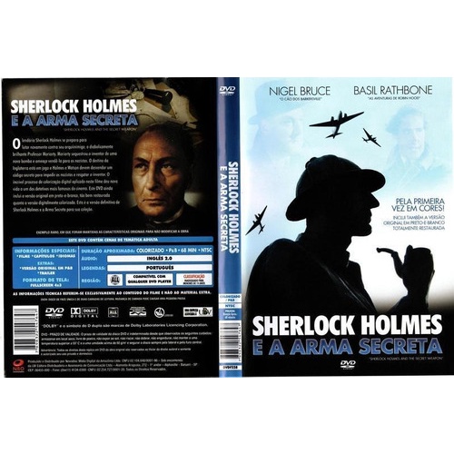 DVD Original Sherlock Holmes e a Arma Secreta (Nigel Bruce e Basil Rathbone)
