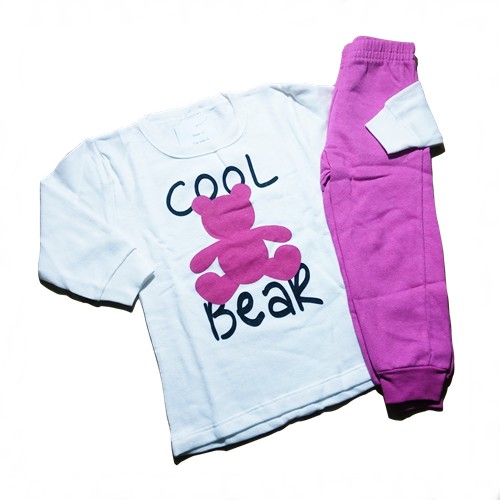 Conjunto infantil menina blusa + calça TAM 1 (4968) moletom feminino - Uai Baby Store