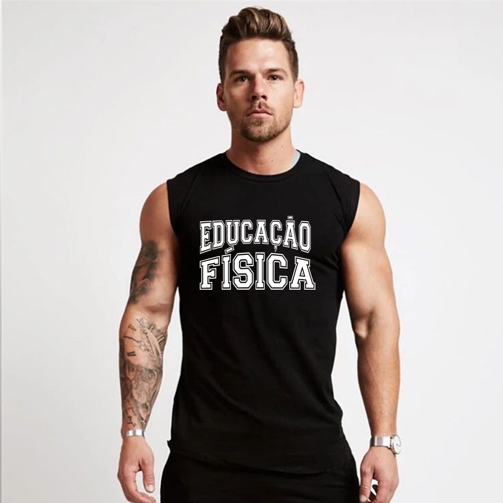 Regata Masculina Machão  Educação Física Faculdade Formatura Fitness Academia