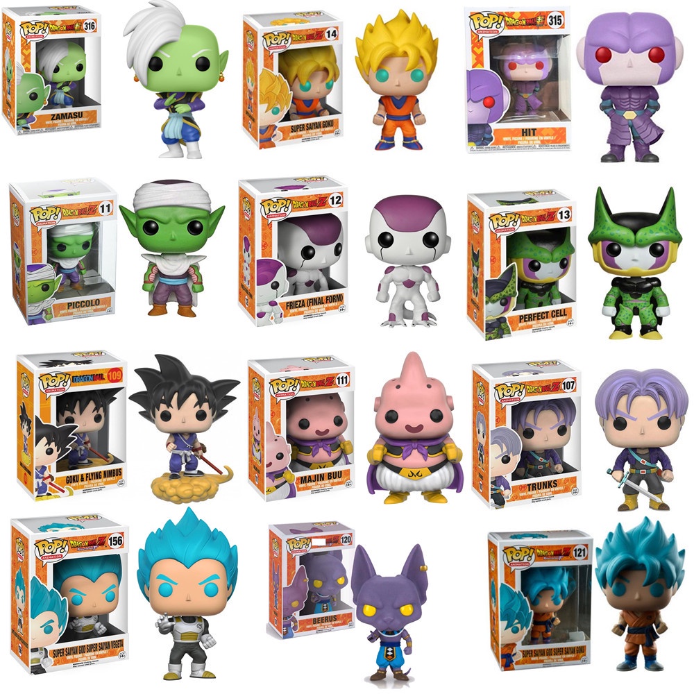 Funko Pop Animação Dragon Ball Super Saiyan Goku Vegeta Trunks Piccolo Majin Buu Dragonball Z Boneco Action Figure Brinquedos Figura De Ação